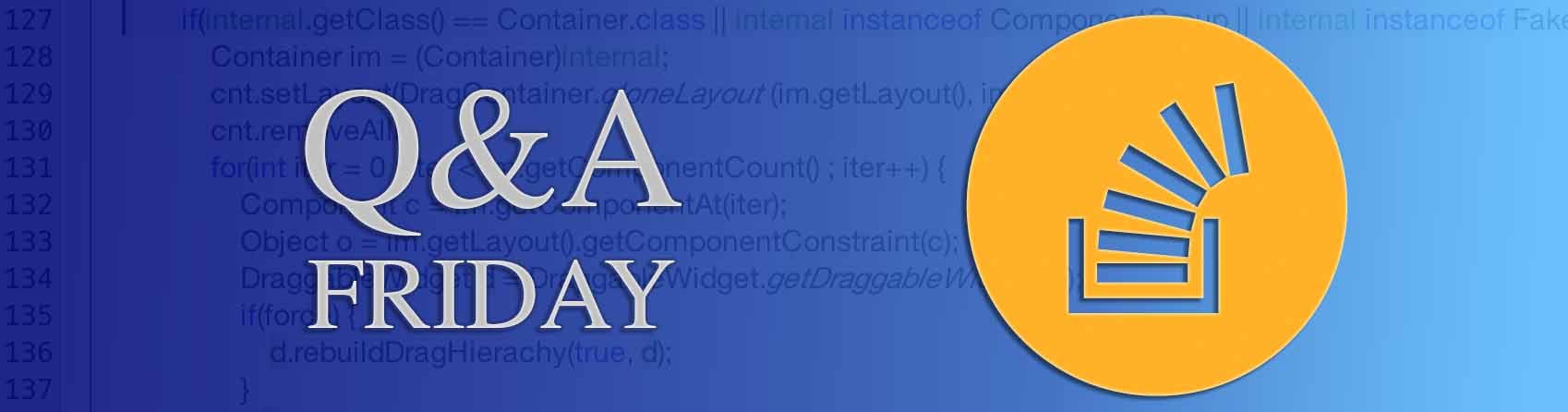 Questions of the Week XV